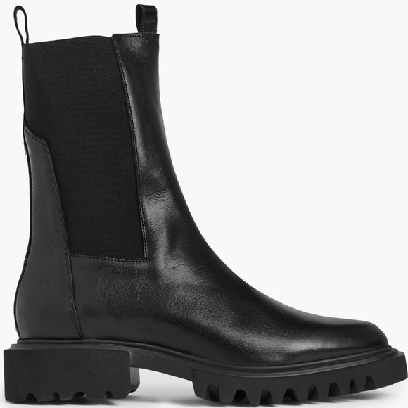 ALLSAINTS Hallie Chelsea boots lug sole Portuguese Leather  Size 38 - Picture 4 of 14